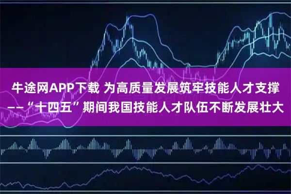 牛途网APP下载 为高质量发展筑牢技能人才支撑——“十四五”期间我国技能人才队伍不断发展壮大