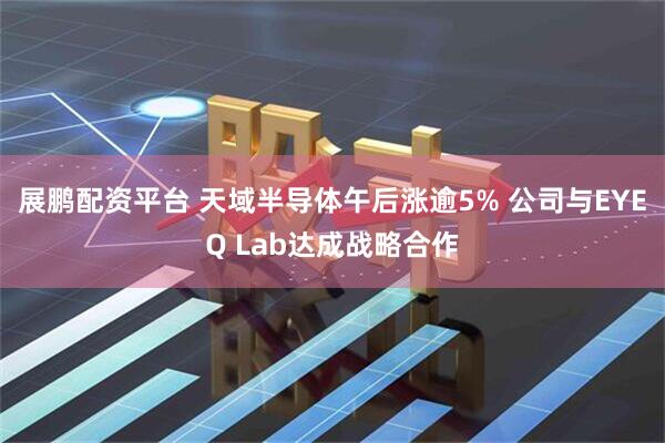 展鹏配资平台 天域半导体午后涨逾5% 公司与EYEQ Lab达成战略合作